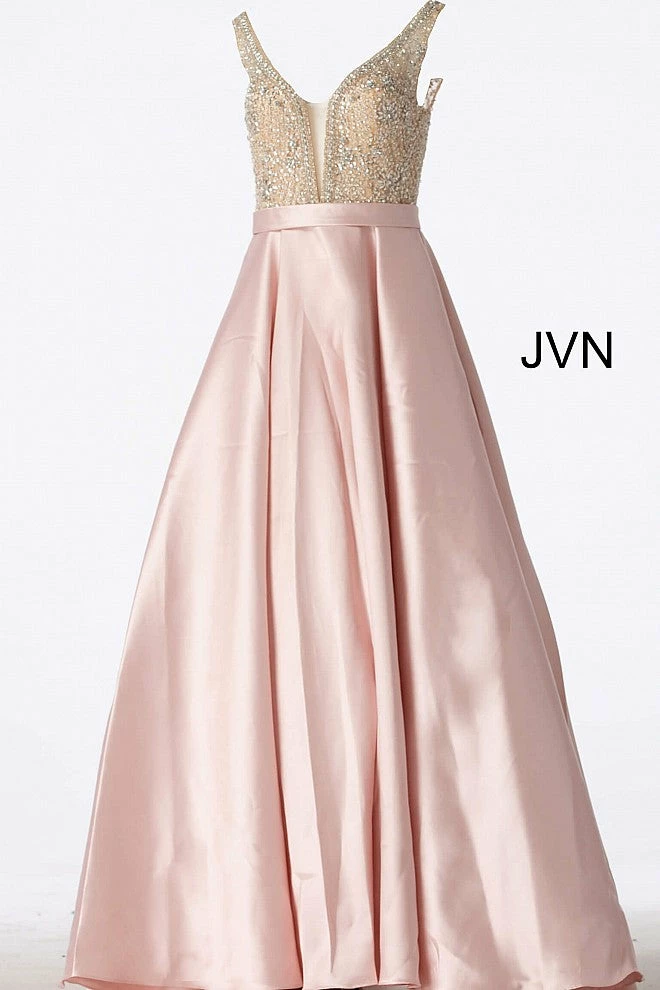 In Stock Jovani JVN60696 Size 0, 2, 8 Royal Ballgown A Line Prom Dress Plunging Neckline Ballgown Dresses 14 In Stock Jovani JVN60696 Size 0, 2, 8 Royal Ballgown A Line Prom Dress Plunging Neckline Ballgown Dresses