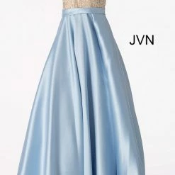 In Stock Jovani JVN60696 Size 0, 2, 8 Royal Ballgown A Line Prom Dress Plunging Neckline Ballgown Dresses 35 In Stock Jovani JVN60696 Size 0, 2, 8 Royal Ballgown A Line Prom Dress Plunging Neckline Ballgown Dresses