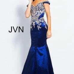 In Stock Jovani JVN 61193 Size 2 Off The Shoulder Mermaid Prom Dress Pageant Gown Mermaid Dresses