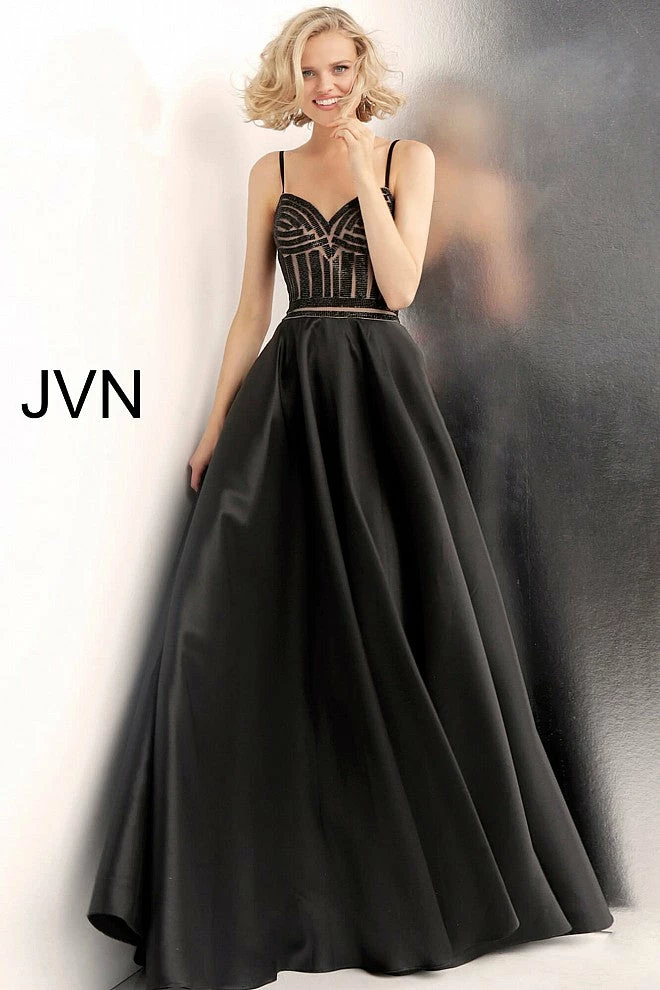 In Stock Ballgown Dresses Jovani JVN62510 Black Size 8 A Line Prom Dress Embellished Evening Gown Ballgown 3 In Stock Ballgown Dresses Jovani JVN62510 Black Size 8 A Line Prom Dress Embellished Evening Gown Ballgown