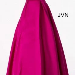 JVN By Jovani Ballgown Dresses Jovani JVN62633 Strapless Straight Neckline Prom Dress Ballgown