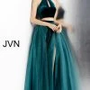Discontinued Ballgown Dresses JVN By Jovani 62639 Two Piece Keyhole Neckline Prom Dress