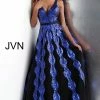 Discontinued Jovani JVN 64158 Sequin Embellished A Line Prom Dress V Neck Ballgown Ballgown Dresses