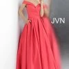 Discontinued JVN By Jovani 66894 Off The Shoulder Prom Dress Ball Gown