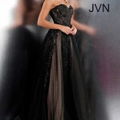 JVN By Jovani Jovani JVN66970 Long Lace Embellished Ball Gown Prom Dress Tulle Sweetheart Ballgown Dresses 28 JVN By Jovani Jovani JVN66970 Long Lace Embellished Ball Gown Prom Dress Tulle Sweetheart Ballgown Dresses