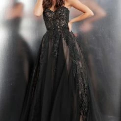 JVN By Jovani Jovani JVN66970 Long Lace Embellished Ball Gown Prom Dress Tulle Sweetheart Ballgown Dresses 22 JVN By Jovani Jovani JVN66970 Long Lace Embellished Ball Gown Prom Dress Tulle Sweetheart Ballgown Dresses