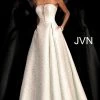 Discontinued JVN By Jovani 67091 Light Green Metallic Ball Gown Prom Dress Ballgown Dresses
