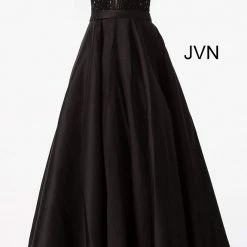 Discontinued Jovani JVN67198 Long A Line Ballgown Prom Dress Pockets Formal Evening Gown