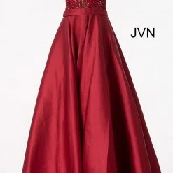 Discontinued Jovani JVN67198 Long A Line Ballgown Prom Dress Pockets Formal Evening Gown