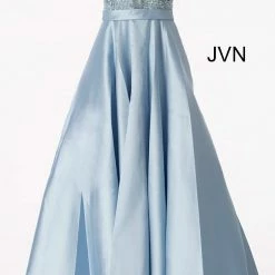 Discontinued Jovani JVN67198 Long A Line Ballgown Prom Dress Pockets Formal Evening Gown