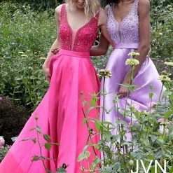 Discontinued Jovani JVN67198 Long A Line Ballgown Prom Dress Pockets Formal Evening Gown