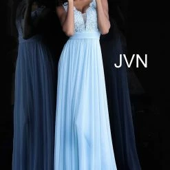 In Stock Jovani JVN67724 Size 00 Magenta Prom Dress Bridesmaid Dress Lace Formal Long Sleeve Dresses