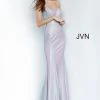 In Stock Mermaid Dresses Jovani JVN68190 Sz 2 Long Iridescent Shimmer Prom Dress Lilac Strapless Mermaid