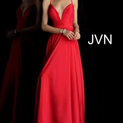 Discontinued Ballgown Dresses Jovani JVN68321 Open Back Corset Long A Line Prom Dress Pageant Gown Evening Dress