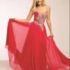 CLEARANCE Jovani JVN92587 Fuchsia Size 8 In Stock Embellished Bodice A Line Prom Dress