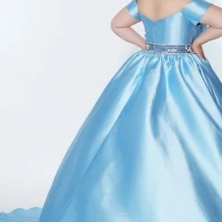 Sydney's Closet And Tease Prom Johnathan Kayne For Sydney's Closet JK2213 Plus Sized Pageant Dress With Overskirt JK 2213