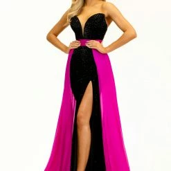 Johnathan Kayne 2306 Evening Pageant Dress Strapless Embellished Velvet Overskirt 11 Johnathan Kayne 2306 Evening Pageant Dress Strapless Embellished Velvet Overskirt