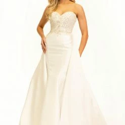 Johnathan Kayne 2333 Pageant Dress Strapless Sweetheart Overskirt Mikado Satin 9 Johnathan Kayne 2333 Pageant Dress Strapless Sweetheart Overskirt Mikado Satin