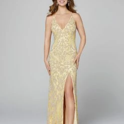 In Stock Primavera Couture 3214 Size 6 Beaded Prom Dress Lilac Side Slit Long Formal Evening Gown 99 In Stock Primavera Couture 3214 Size 6 Beaded Prom Dress Lilac Side Slit Long Formal Evening Gown