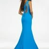 Ashleylauren Ashley Lauren 11119 One Shoulder Evening Gown With Lace Up Back