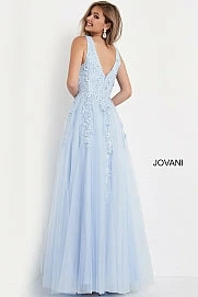 Jovani Kids K00367 Long Girls A Line Ballgown Dress V Neck Floral Pageant Gown 4 Jovani Kids K00367 Long Girls A Line Ballgown Dress V Neck Floral Pageant Gown