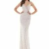 Colors K112 Long V Neck Sequin Prom Pageant Dress Beaded Backless Formal Gown