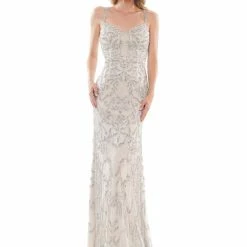 Colors K119 Long Fitted Sequin Beaded Formal Evening Gown Prom Dress Pageant Backless Dresses