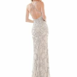 Colors K119 Long Fitted Sequin Beaded Formal Evening Gown Prom Dress Pageant Backless Dresses