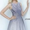 Jovani Kids K2029 Girls Glitter Shimmer Ombre Short Dress Formal Party High Neck