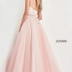 Jovani Kids K3640 Girls Pink Ballgown Embellished Pageant Dress Formal Gown Ballgown Dresses
