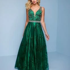 Splash Prom K544 Embellished V Neckline A Line Prom Dress Open Back Evening Gown Long Prom Dresses 7 Splash Prom K544 Embellished V Neckline A Line Prom Dress Open Back Evening Gown Long Prom Dresses