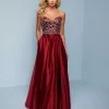 Long Prom Dresses Splash Prom K555 Strapless Sweetheart A Line Satin Prom Dress Evening Gown