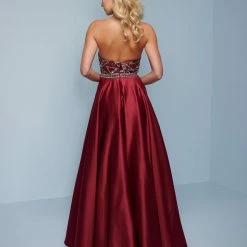 Long Prom Dresses Splash Prom K555 Strapless Sweetheart A Line Satin Prom Dress Evening Gown