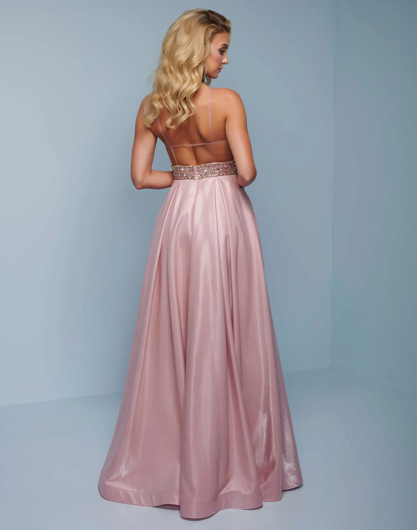 Splash Prom K559 Shimmer Crepe Long A Line Prom Dress Embellished Bodice 4 Splash Prom K559 Shimmer Crepe Long A Line Prom Dress Embellished Bodice