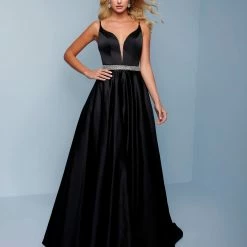 Splash Prom K562 Long Satin A Line Prom Dress Embellished Belt Evening Pageant Gown Long Prom Dresses 7 Splash Prom K562 Long Satin A Line Prom Dress Embellished Belt Evening Pageant Gown Long Prom Dresses