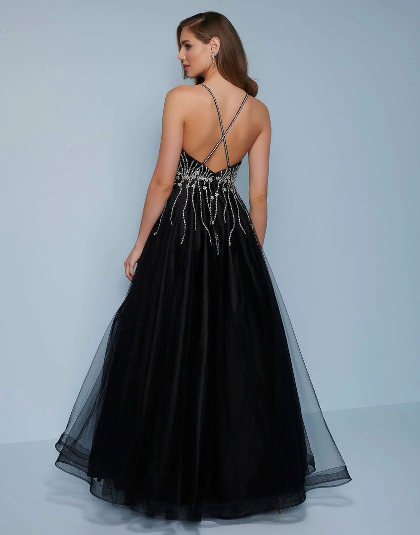 Splash Prom K577 Straight Neckline Embellished Tulle Prom Dress Ball Gown Sequins Tulle Ballgown Dresses 4 Splash Prom K577 Straight Neckline Embellished Tulle Prom Dress Ball Gown Sequins Tulle Ballgown Dresses