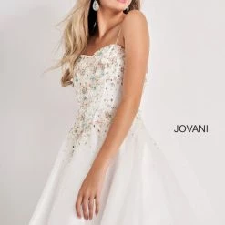 Jovani Kids K62532 Girls Short Corset Party Dress Pageant Cocktail Gown Flower Corset Dresses