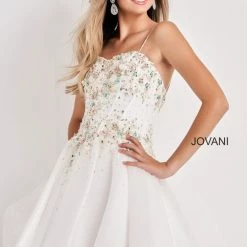 Jovani Kids K62532 Girls Short Corset Party Dress Pageant Cocktail Gown Flower Corset Dresses