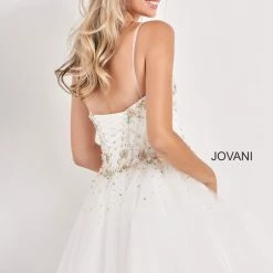 Jovani Kids K62532 Girls Short Corset Party Dress Pageant Cocktail Gown Flower Corset Dresses