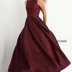 Jovani Kids K64808 Tea Length Glitter Girl Dress Pockets Formal Party Gown A Line