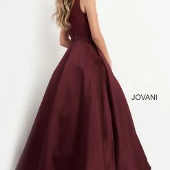 Jovani Kids K64808 Tea Length Glitter Girl Dress Pockets Formal Party Gown A Line