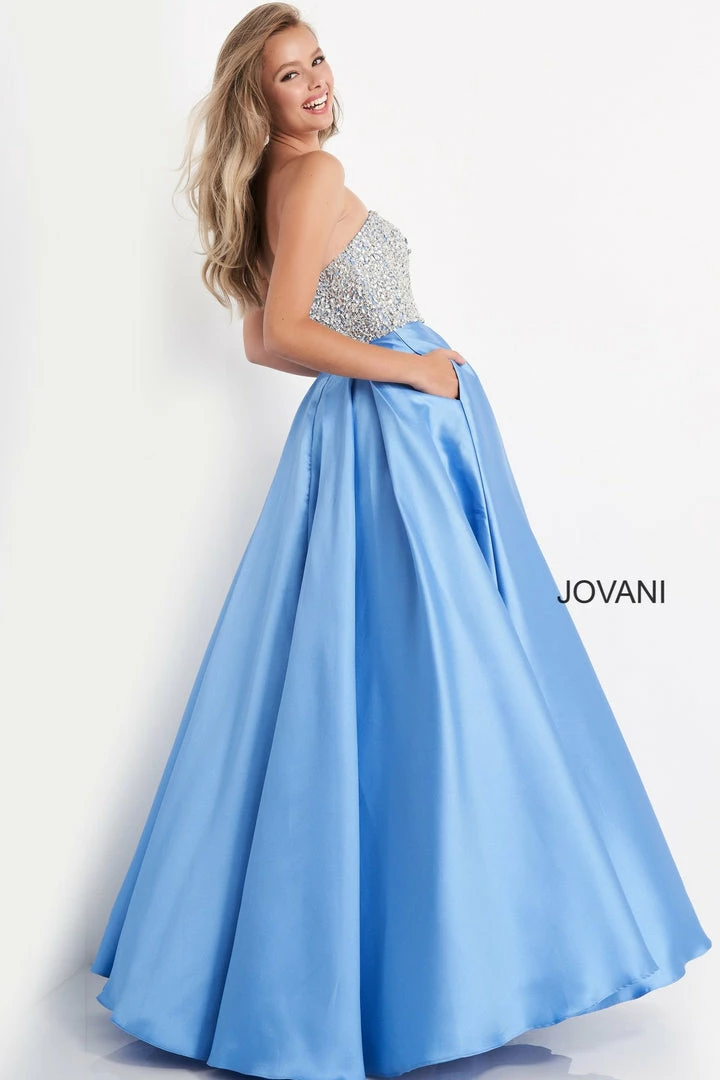 Jovani Kids K66689 Girls Pleated A Line Ballgown Formal Gown Pageant Dress Crystal Ballgown Dresses 4 Jovani Kids K66689 Girls Pleated A Line Ballgown Formal Gown Pageant Dress Crystal Ballgown Dresses