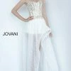 Jovani Kids K66709 Girls Lace High Low Embellished Dress Party Formal Romper Gown Corset Dresses