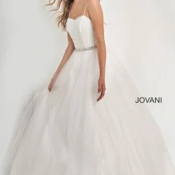 Jovani Kids K66712 Embellished Crystal Girls Ballgown Pageant Dress Flower Tulle