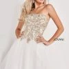 Jovani Kids K66720 Girls Strapless Short Embellished Cocktail Gown Formal Party 2 Jovani Kids K66720 Girls Strapless Short Embellished Cocktail Gown Formal Party