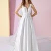 White One Bridal KASHINK Pronovias Wedding Dress A Line Lace Plunging Neckline 2 White One Bridal KASHINK Pronovias Wedding Dress A Line Lace Plunging Neckline