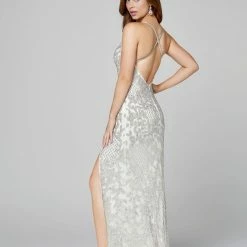 In Stock Primavera Couture 3214 Size 6 Beaded Prom Dress Lilac Side Slit Long Formal Evening Gown 100 In Stock Primavera Couture 3214 Size 6 Beaded Prom Dress Lilac Side Slit Long Formal Evening Gown