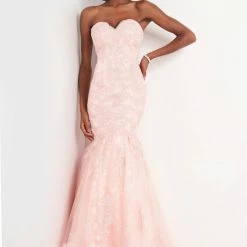 JVN By Jovani Mermaid Dresses Jovani JVN00874 Long Lace Sequin Mermaid Prom Dress Evening Gown Pageant