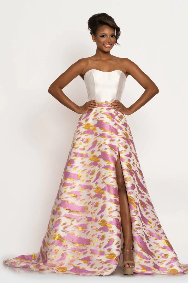 In Stock Johnathan Kayne 2232 Metallic Print A Line Prom Dress Evening Gown Strapless Size 4 5 In Stock Johnathan Kayne 2232 Metallic Print A Line Prom Dress Evening Gown Strapless Size 4