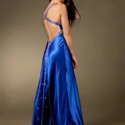 In Stock Backless Dresses Nina Canacci Fuchsia Size 8 Prom Dress Satin Gown Pageant Long Formal